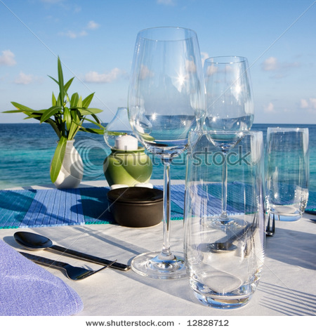 stockphototablesettingatbeachrestaurant12828712